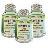 Super Slim Caps - 60 Cápsulas 500mg - Kit Com 3 Potes