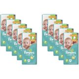 Kit Fraldas Pampers Confort Sec Mega Tamanho P com 500 Unidades
