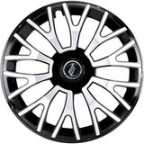 Calota Universal modelo Triton Aro 14 polegadas Preta/Prata Elitte