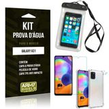 Capinha Prova D'água Galaxy A31 + Capinha Anti Impacto + Película - Armyshield