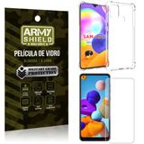 Capinha + Película de Vidro Blindada Galaxy A21s - Armyshield