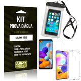 Capinha Prova D'água Galaxy A21s + Capinha Anti Impacto + Película - Armyshield