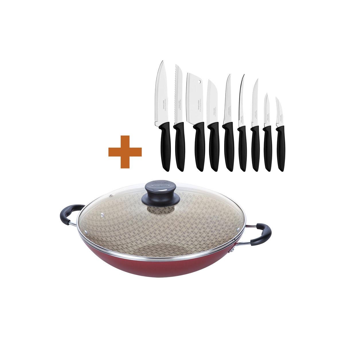 MP27853600_Kit---Panela-Wok-6L-Aluminio-36-Cm-Paris-Vermelho---1-Conjunto-Facas-9pc---Tramontina_1_Zoom