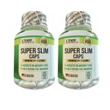 Super Slim Caps - 60 Cápsulas 500mg - Kit Com 2 Potes