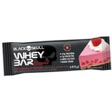 Whey Bar Gourmet - 1 Unidade 45g Torta Mousse De Morango  - Black Skull