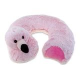 Travesseiro De Pescoço De Pelúcia Do Dollibu Flamingo - Soft Travel Neck Pillow Animal Para Neck &amp; Head Support, Cute Tropical Life Rechea