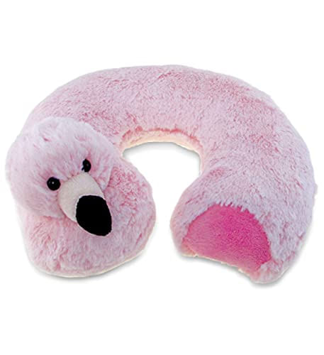 Travesseiro De Pescoço De Pelúcia Do Dollibu Flamingo - Soft Travel Neck Pillow Animal Para Neck &amp; Head Support, Cute Tropical Life Rechea