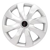 Calota Universal modelo Prime Aro 13 polegadas Silver Parafuso Elitte