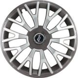 Calota Universal modelo Triton Aro 14 polegadas Grafite/Prata Elitte