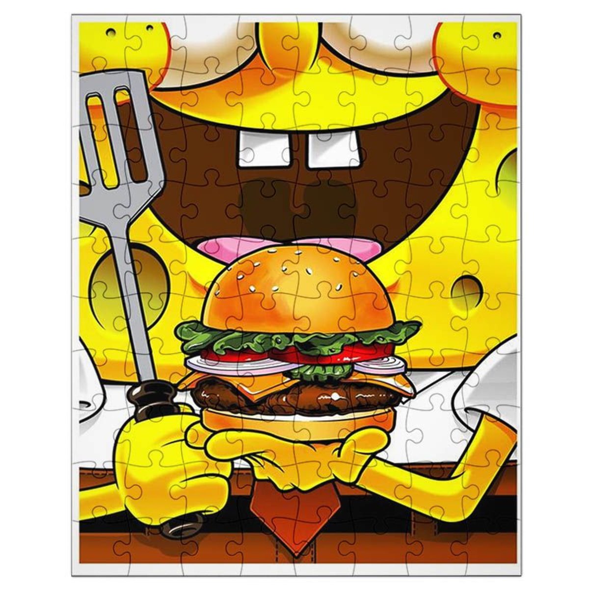 Hambúrguer com Fritas - Quebra-Cabeça - Geniol