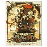 Quebra-Cabeça Personalizado 90 Peças - 30 cm x 20 cm Como Treinar o seu Dragão Banguela (BD61)