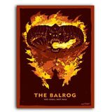 Placa  MDF  30 cm x 20 cm - Balrog Senhor dos Anéis (BD01)