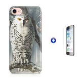 Kit Capa iPhone 8 - 4,7' Coruja + Pel Vidro BD2