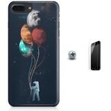 Kit Capa iPhone 7 Plus - Astronauta? + Pel Vidro (BD51)