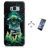 Kit Capa Galaxy S8+ Hulk Vingadores + Pel Vidro (BD01)
