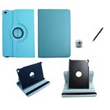 Capa/ Couro iPad Mini 4  360° / controlesTouch (Azul Claro)