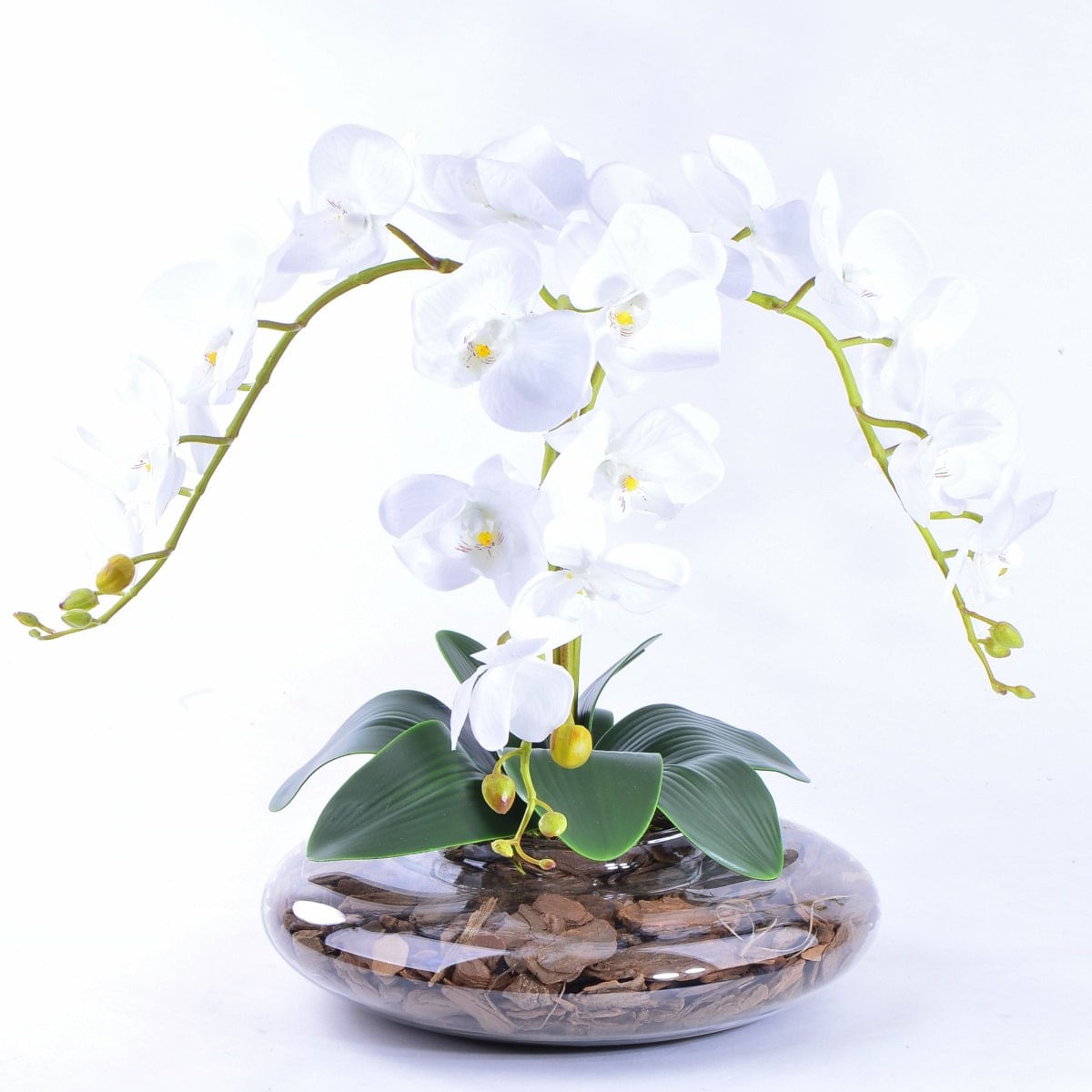 Arranjo Centro de Mesa de Orquídea Branca Toque Real Nevada - Carrefour -  Carrefour