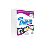 Papel Higiênico Rolão Branco Folha Simples Dubbon 8 Rolos De 300 Metros Dubbon