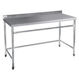 Mesa Lisa Reforçada Atual Inox em Aço Inox 430 MLR 1 Metros