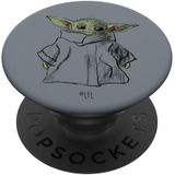 Star Wars The Mandalorian The Child Illustration Popsockets Popgrip: Aperto Permutável Para Telefones &amp, Tablets