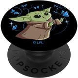 Star Wars The Mandalorian The Child With Blue Butterflies Popsockets Popgrip: Aperto Permutável Para Telefones &amp, Tablets