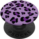 Purple Leopard Cheetah Print Animal Para Mulheres Meninas Bonito Popsockets Popgrip: Aperto Permutável Para Telefones &amp, Tablets