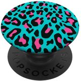 Ruby Pink Black Blue Leopard Print Cheetah Animal Pattern Popsockets Swappable Popgrip