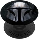 Star Wars The Mandalorian Bounty Hunter Metal Helmet Popsockets Popgrip: Aperto Permutável Para Telefones &amp, Tablets