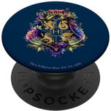 Harry Potter Hogwarts Multi-colorido Floral Crest Popsockets Swappable Popgrip