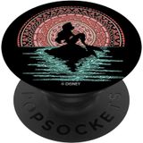 Disney Little Mermaid Silouhette Colorful Henna Sunset Popsockets Popgrip: Aperto Permutável Para Telefones &amp, Tablets