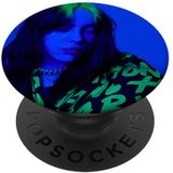 Foto Oficial De Billie Eilish Para Baixo Foto Popsockets Popgrip: Aperto Permutável Para Telefones &amp, Tablets
