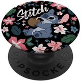 Disney Lilo &amp, Stitch Floral Coconut Drink Portrait Popsockets Popgrip: Re Aperto Permutável Para Telefones E Tablets