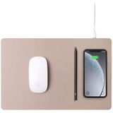 Pout Hands3 Pro Qi Fast Wireless Charging Charger Mouse Pad Mat Para Iphone Xs Max/xr/x/xs/8/8 Plus Samsung Galaxy S10/s9/s8 Plus Note 9/8 (latte Cre