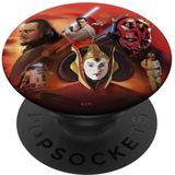 Star Wars: The Phantom Menace Exclusive Group Shot Portrait Popsockets Popgrip: Retimento Permutável Para Telefones E Tablets