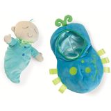 Manhattan Toy Snuggle Pod Aconchegar Bug Primeira Boneca Bebê Com Saco De Sono Aconchegante Para Idades De 6 Meses E Até