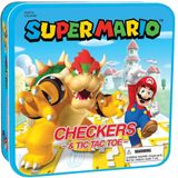 Usaopoly Super Mario Checkers &amp, Tic-tac-toe Collectors Game Set | Com Mario &amp, Bowser | Damas Colecionáveis E Tictactoe Perfeito Para Fãs De M