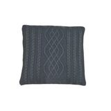 CAPA ALMOFADA TRICOT 45X45CM C/ZÍPER SOFA TRICO COD 1026 GRAFITE