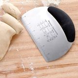 Espatula Raspador Bolo Chocolate Massa Pizza Medidor Inox