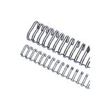 Wire-o Garra Duplo Anel 3/4' para 140 fls Carta 2x1 Preto 50 und