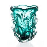 Vaso Mini Em Cristal Murano Esmeralda  São Marcos