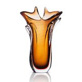 Vaso Em Cristal Murano Marron  São Marcos