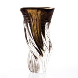 Vaso Em Cristal Murano Marron  São Marcos