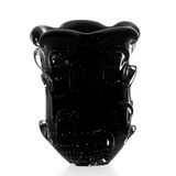 Vaso Mini Em Cristal Murano Preto  São Marcos