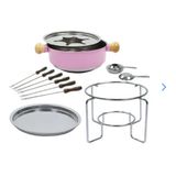 Conjunto Para Fondue Chaleira E Açucareiro Aço Inox