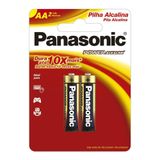 Pilha Alcalina Power Alkaline Aa 1.5v 02 Unidades -panasonic
