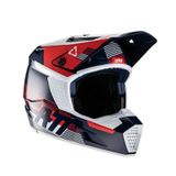 Capacete Motocross Leatt Moto 3.5 Azul Royal Vermelho Tam 58