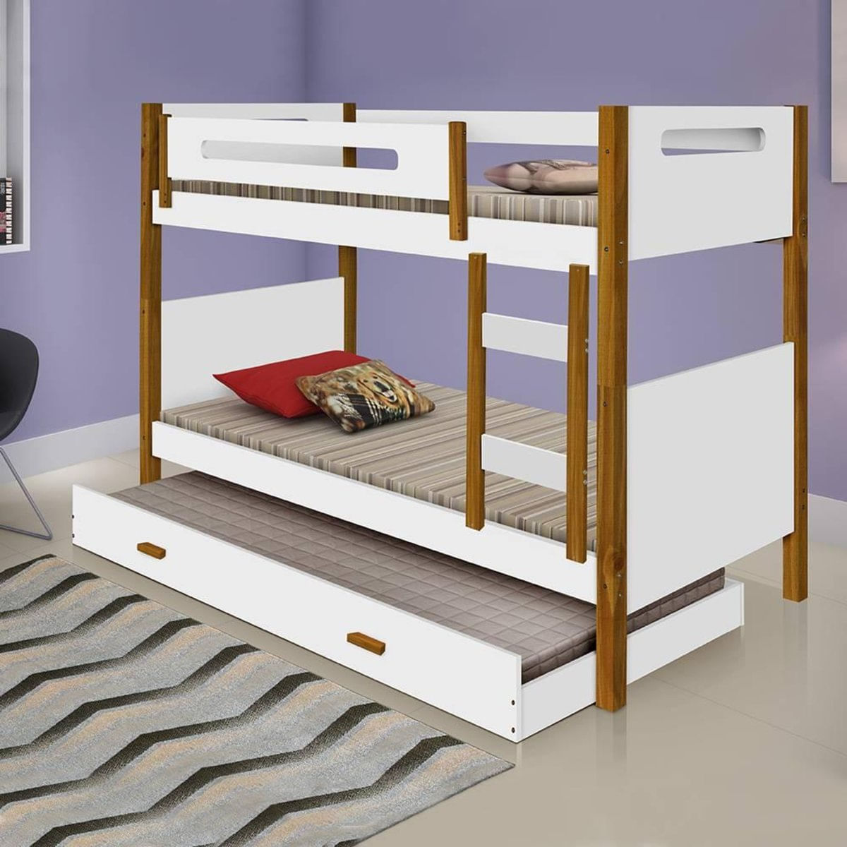 MP23558553_Beliche-solteiro-com-cama-auxiliar---3-colchoes-e-grade-de-protecao-Heloisa-Branco-e-mel_2_Zoom