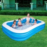 Piscina Inflável 1000 Litros Retangular Com Capa - intex