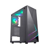 Gabinete Gamer K-mex Kratos Cg-45tp, Painel Fita Led Rgb, Usb 2.0, Preto - Cg45tprh001cb0x