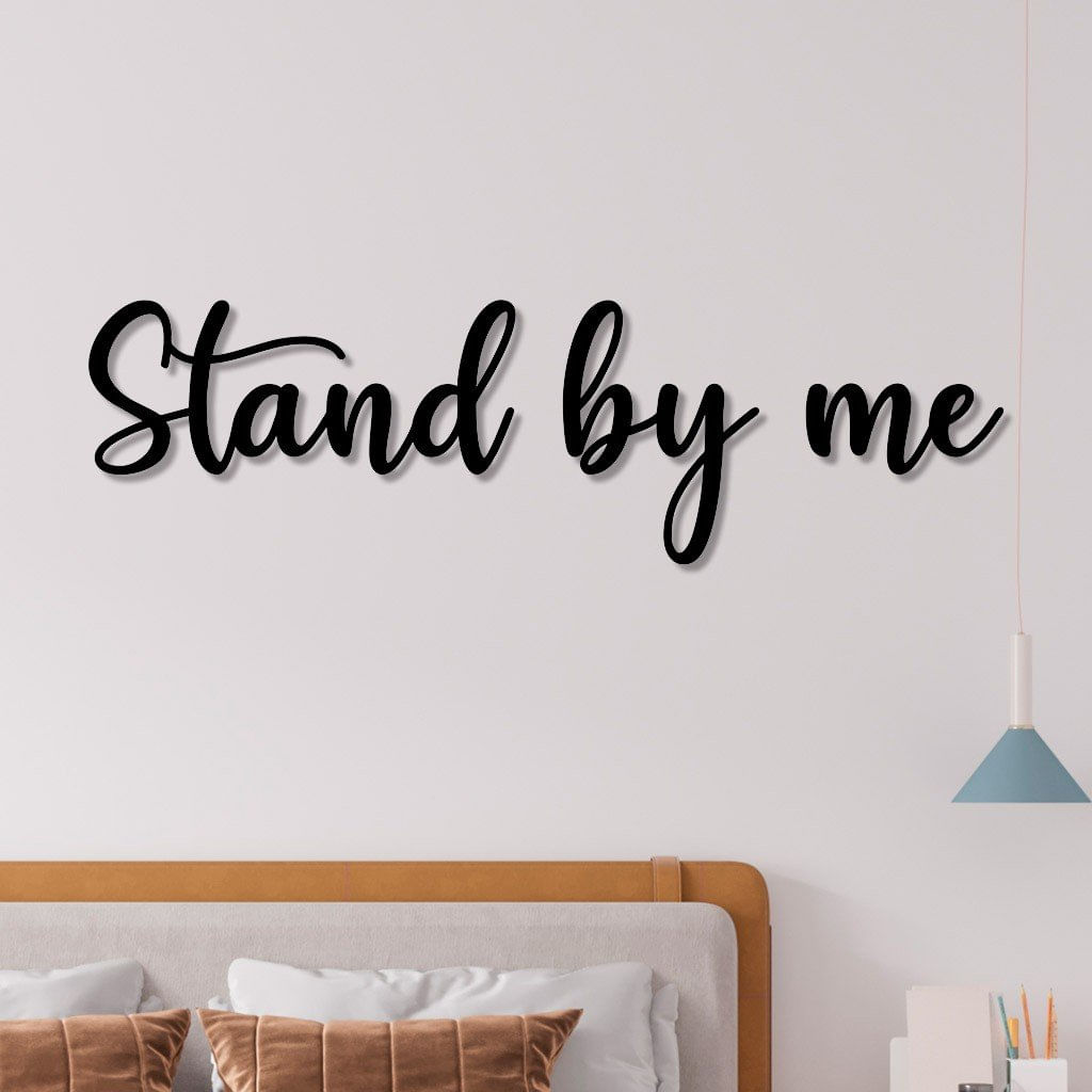 Letreiro De Parede Em Mdf Stand By Me